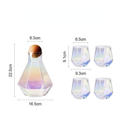 Crystal Glass Water Pitcher Kettle Water Jug