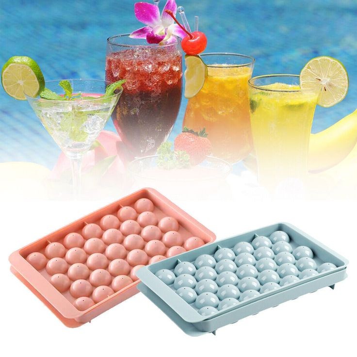 Round Ice Cube Tray With Lid