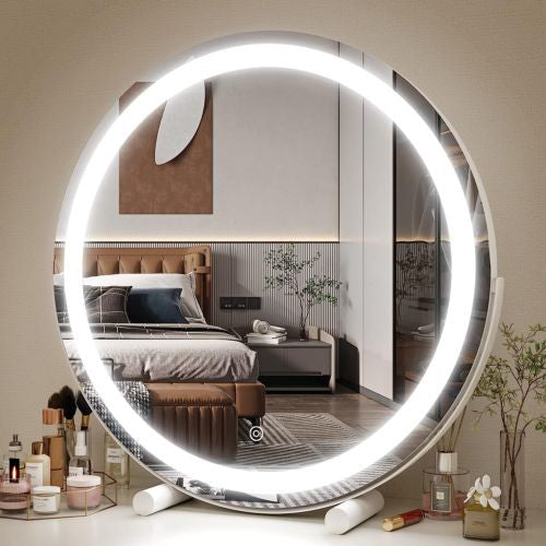 Luxury Round Led Desktop Vanity Mirror