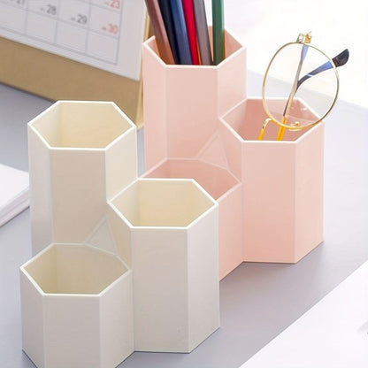 Hexagon Shape Pen & Desk Organizer