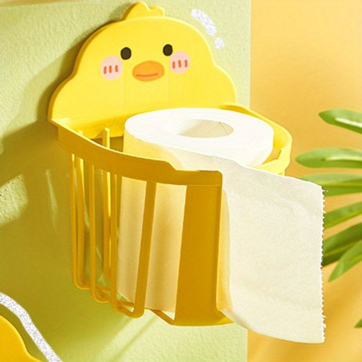 Cute Duck Wall Mounted Toilet Paper Holder