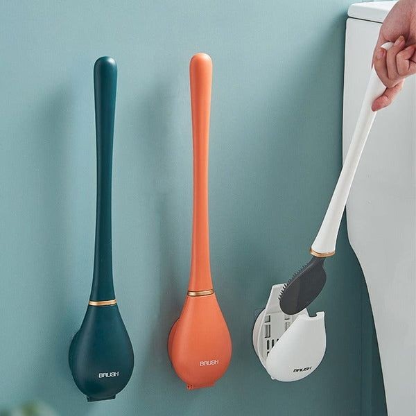 Soft Silicone Toilet Brushes With Hanging Holder