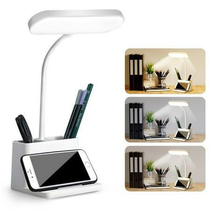 LED Eye Protection Table Lamp With Storage Holder