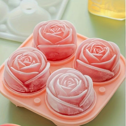 3D Rose Silicone Ice Cube Tray