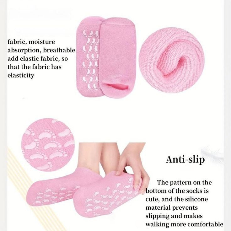 Silicone Spa Moisturizing Gel Socks