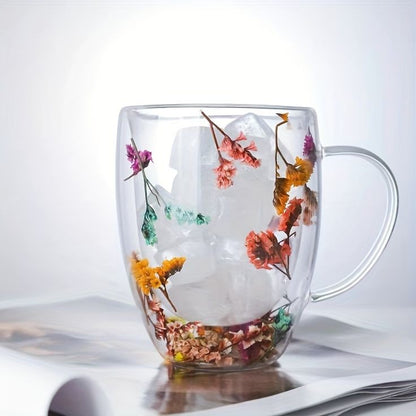 Double Wall Trendy Glass Mug