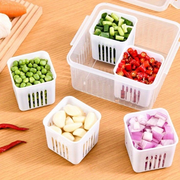 4 In 1 Vegetable & Fruit Draining Box