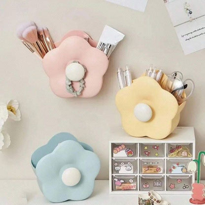 Flower Shaped Wall Mounted Pen Holder