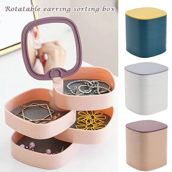 4 Layer Rotatable Jewelry Organizer