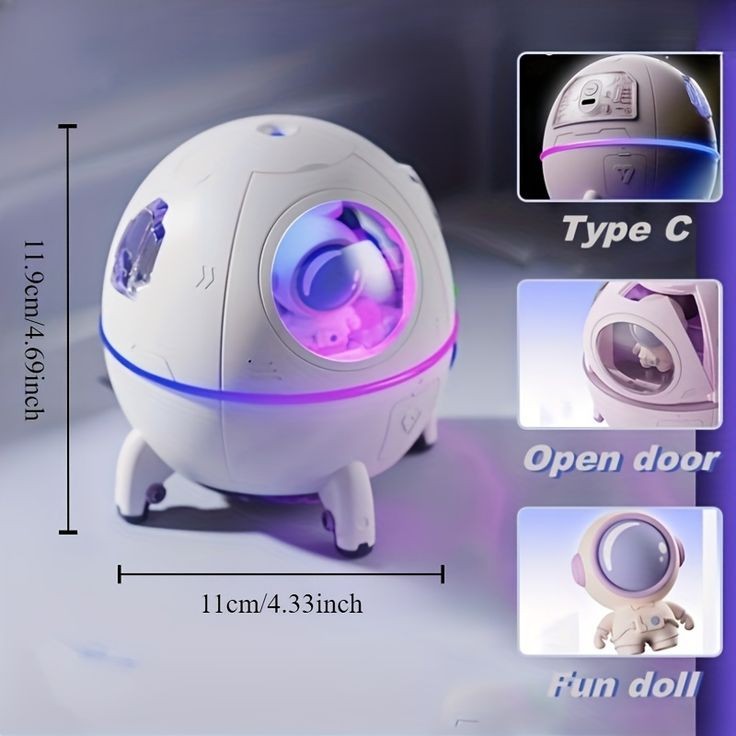 Space Capsule Humidifier And Lamp