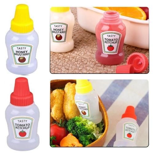 Pack Of 2 Mini Ketchup And Sauce Bottle