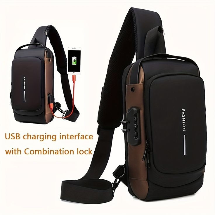 Shoulder Bag With USB Charging Port