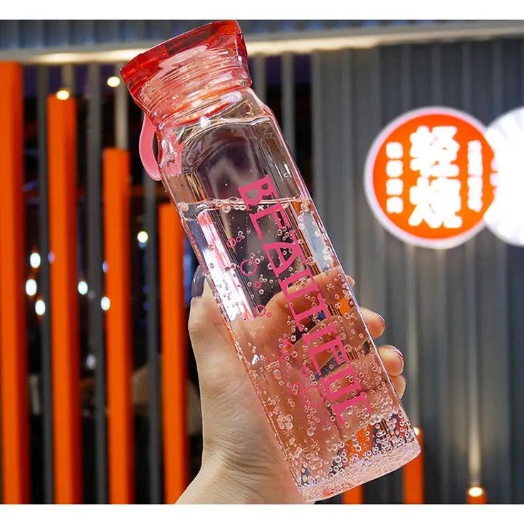 Beautiful Glass Water Bottle