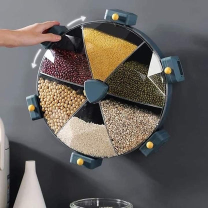 Wall-Mounted Rotating Grain Dispenser