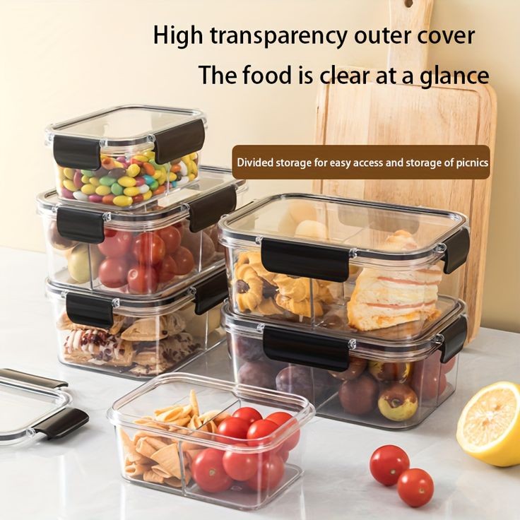 Food Grade Acrylic Preservatives Box (3pcs)