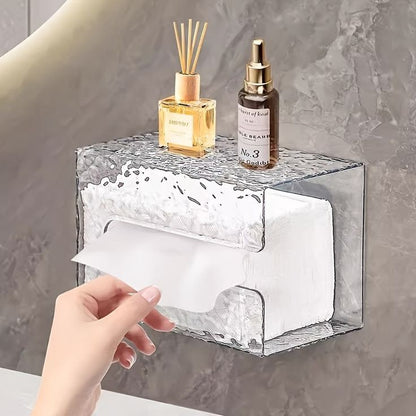 Wall Mounted Water Ripple Design Tissue Box