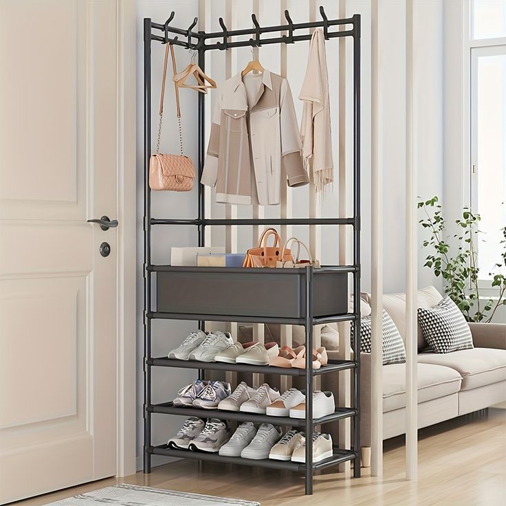 Multipurpose Shoe Storage And Coat Rack