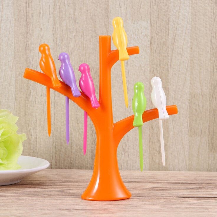 Bird Design Fruit Fork Set