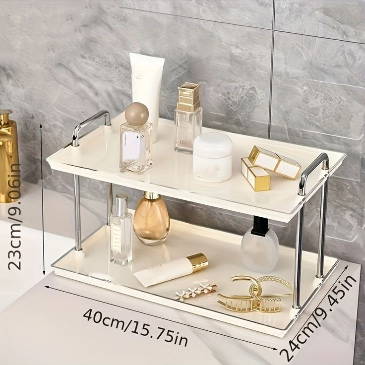 Nordic 2 Layer Luxury Cosmetics Organizer