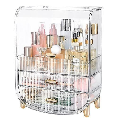 Large Capacity Transparent Cosmetics Organizer