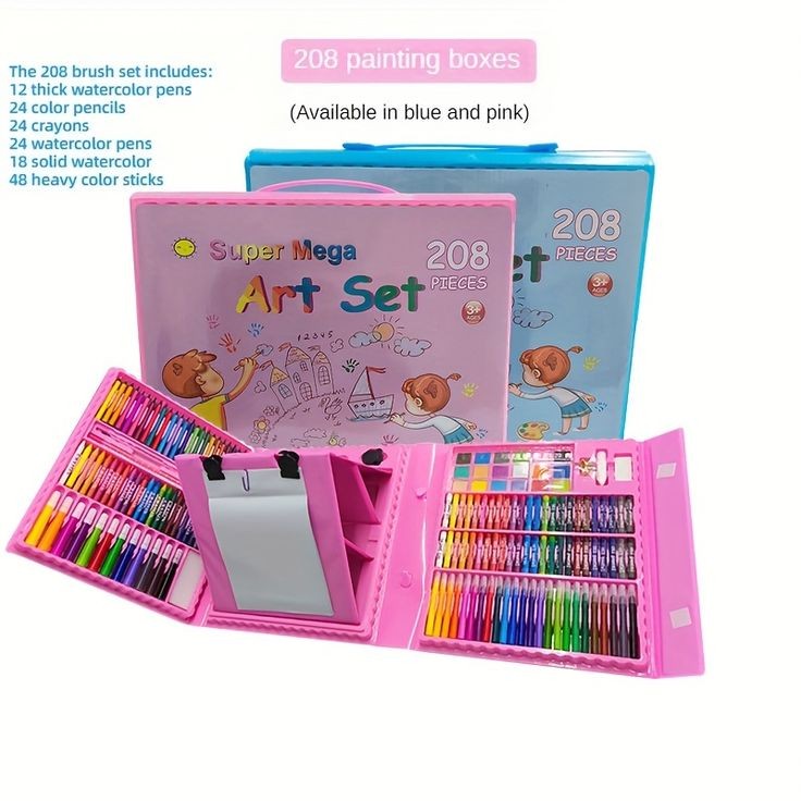 208 Pieces Children's Art Drawing Set