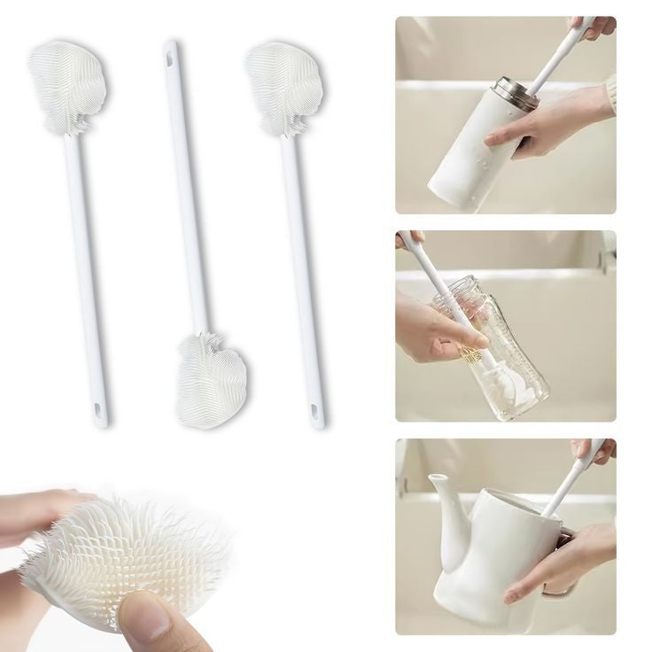 Long Handle Silicone Bottle Cleaning Brush