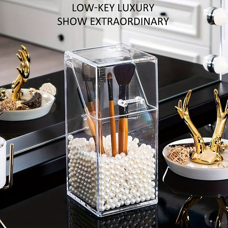 Acrylic Pearls Makeup Brush Holder