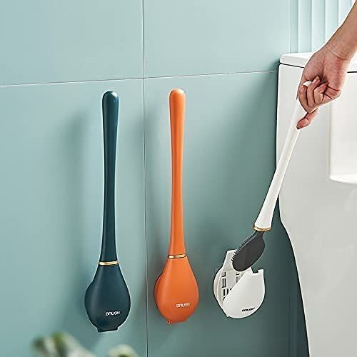 Soft Silicone Toilet Brushes With Hanging Holder