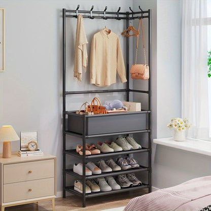 Multipurpose Shoe Storage And Coat Rack