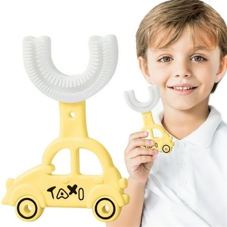 U-Shaped Cute Taxi Shape Toothbrush