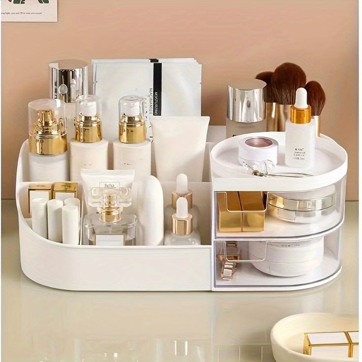 Makeup Storage Organizer With Drawer