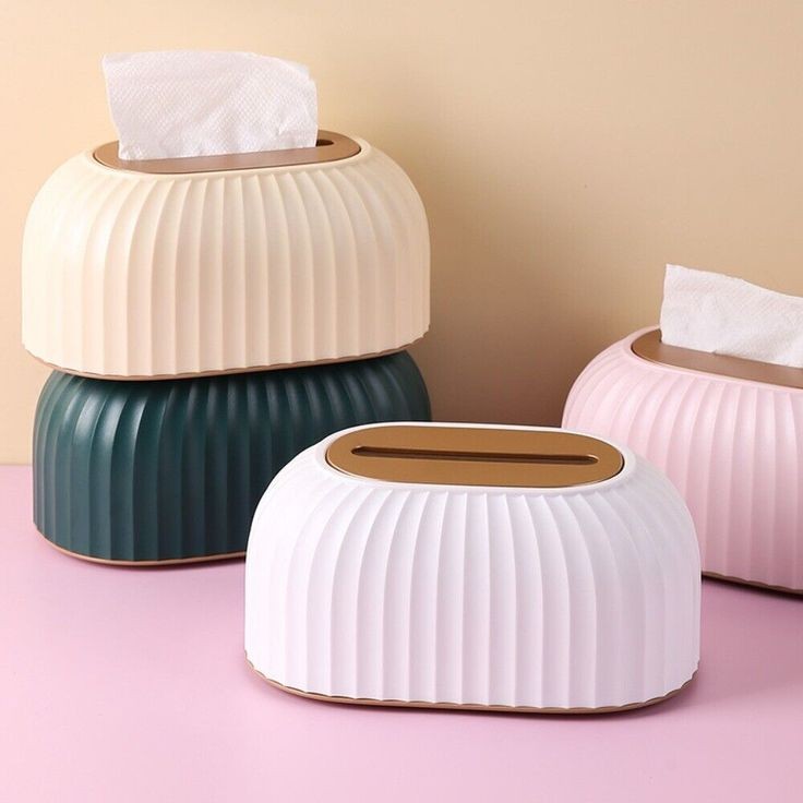 Nordic Striped Tissue Box Holder