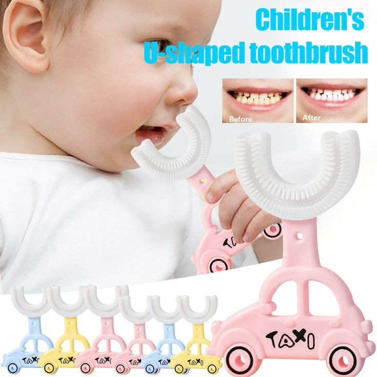 U-Shaped Cute Taxi Shape Toothbrush