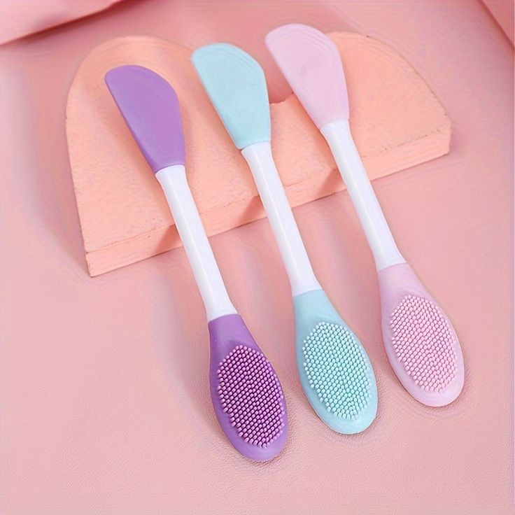 Double Head Silicone Facial Mask Brush