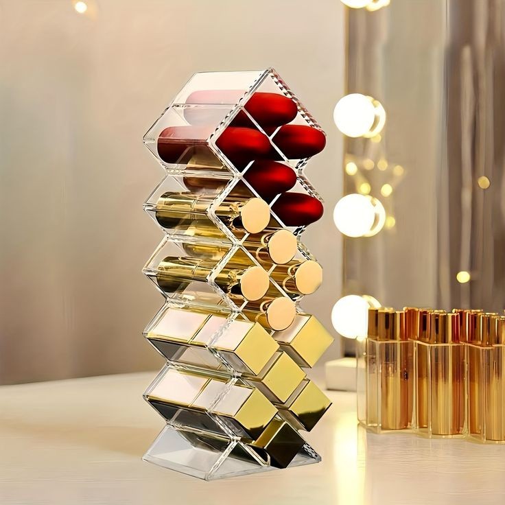 16 Grid Acrylic Lipstick Organizer