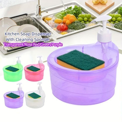 Soap Dispenser And Scrubber Holder