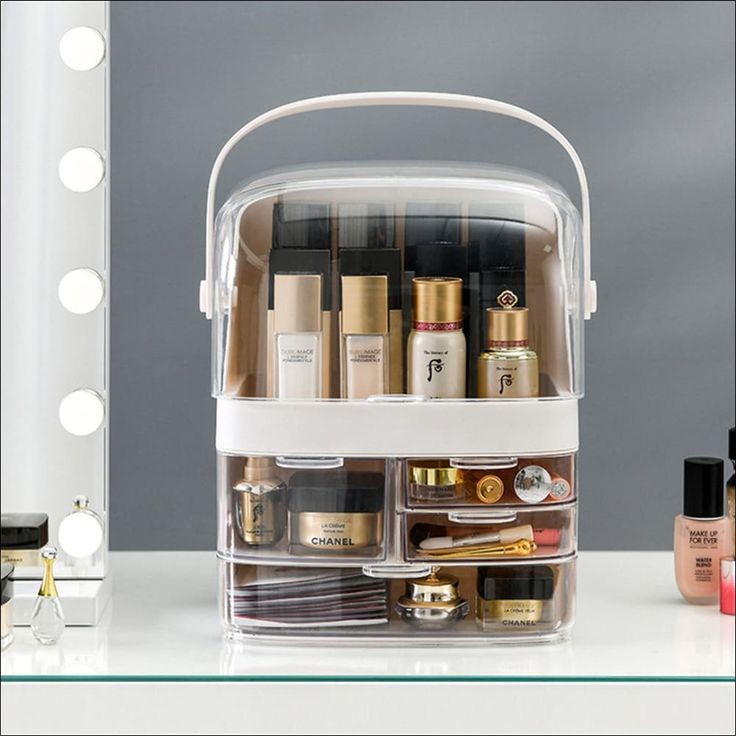 Transparent Cosmetics Storage Box