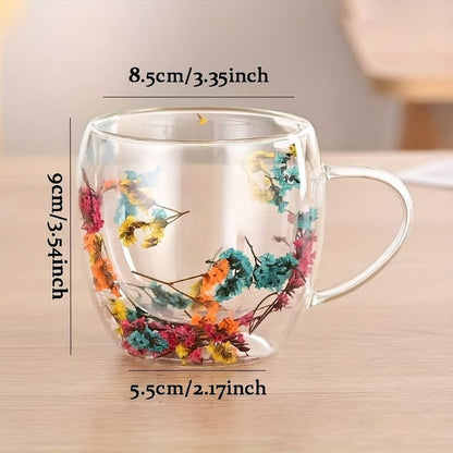 Double Wall Trendy Glass Mug