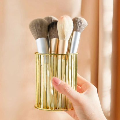 Metal Cosmetic Organizer for Makeup Brushes and Pens