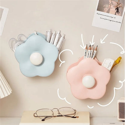 Flower Shaped Wall Mounted Pen Holder