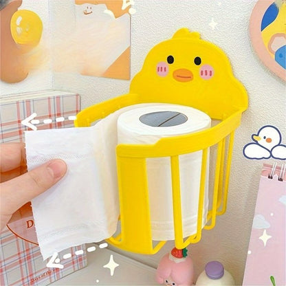 Cute Duck Wall Mounted Toilet Paper Holder