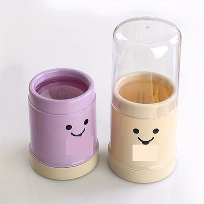 Smiley Cutlery Holder With Lid