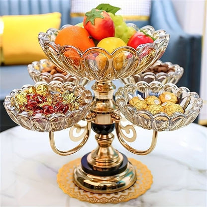 Luxury Crystal Rotating Dry Fruit Tray