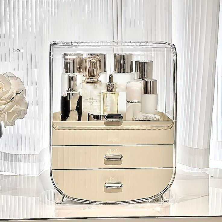 Large Capacity Cosmetics Organizer With Drawer