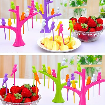 Bird Design Fruit Fork Set