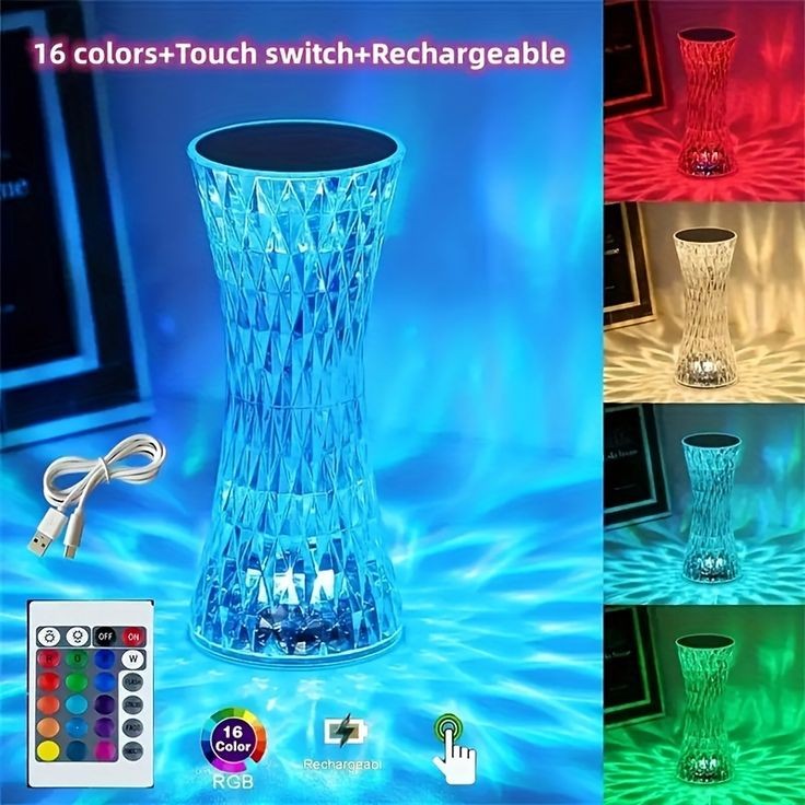 Rechargeable Crystal Lamp