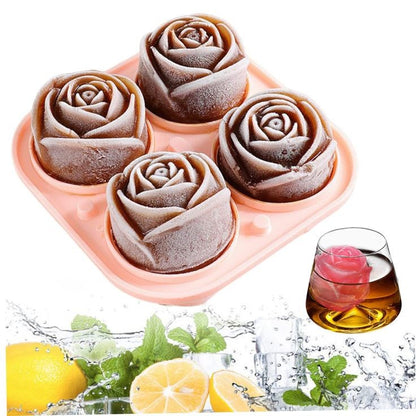 3D Rose Silicone Ice Cube Tray