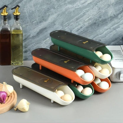 Auto Roll Egg Organizer