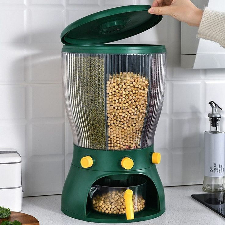 360 Rotating Food Grain Storage Container