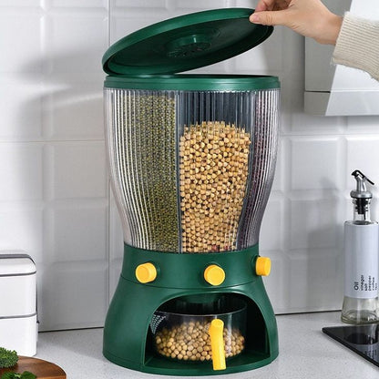 360 Rotating Food Grain Storage Container